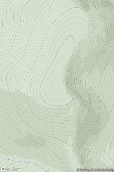 Thumbnail image for Meall a' Choire Leith [Glen Lyon to Glen Dochart & Loch Tay] showing contour plot for surrounding peak
